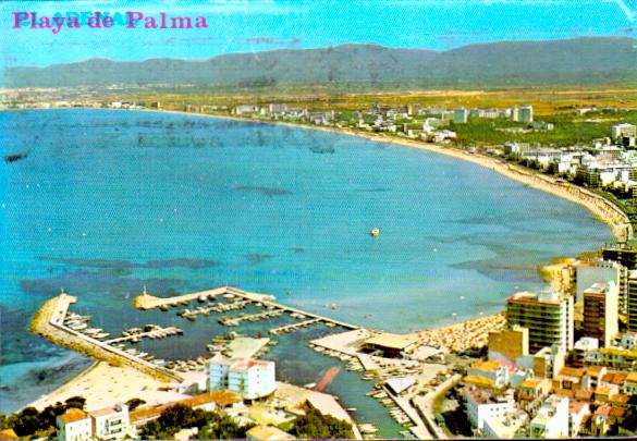 Cartes postales anciennes > CARTES POSTALES > carte postale ancienne > cartes-postales-ancienne.com Union europeenne Espagne Baleares Playa de palma