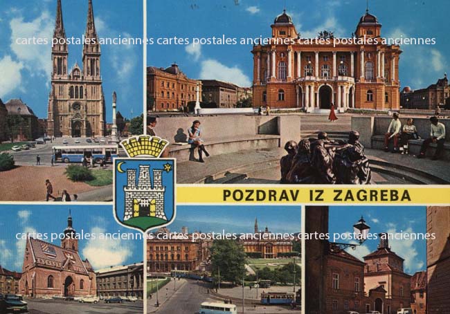 Cartes postales anciennes > CARTES POSTALES > carte postale ancienne > cartes-postales-ancienne.com Union europeenne Croatie Zagreb