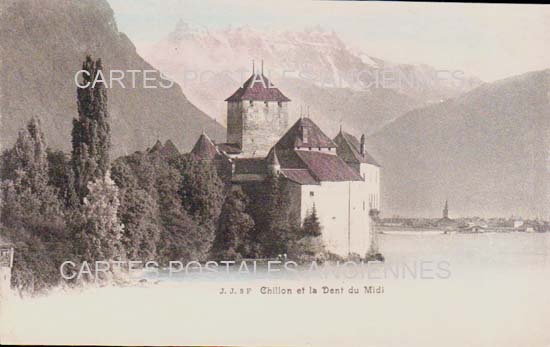 Cartes postales anciennes > CARTES POSTALES > carte postale ancienne > cartes-postales-ancienne.com Suisse Chillon