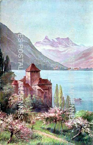 Cartes postales anciennes > CARTES POSTALES > carte postale ancienne > cartes-postales-ancienne.com Suisse Chillon