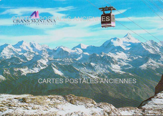 Cartes postales anciennes > CARTES POSTALES > carte postale ancienne > cartes-postales-ancienne.com Suisse Crans montana