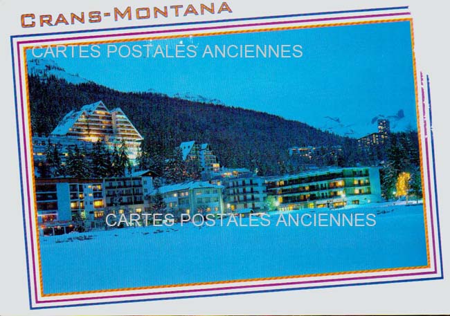Cartes postales anciennes > CARTES POSTALES > carte postale ancienne > cartes-postales-ancienne.com Suisse Crans montana