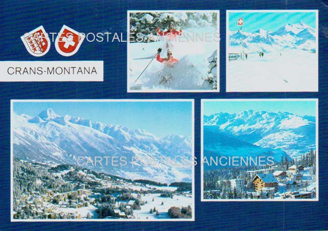 Cartes postales anciennes > CARTES POSTALES > carte postale ancienne > cartes-postales-ancienne.com Suisse Crans montana