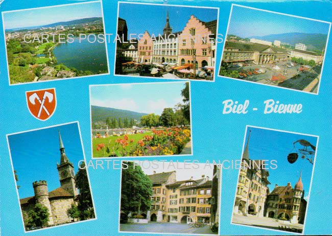 Cartes postales anciennes > CARTES POSTALES > carte postale ancienne > cartes-postales-ancienne.com Suisse Biel bienne