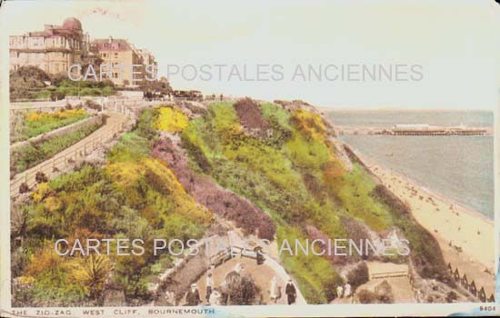 Cartes postales anciennes > CARTES POSTALES > carte postale ancienne > cartes-postales-ancienne.com Angleterre Bournemouth