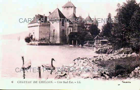 Cartes postales anciennes > CARTES POSTALES > carte postale ancienne > cartes-postales-ancienne.com Suisse Chillon