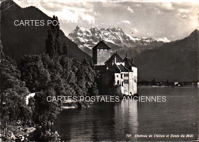 Cartes postales anciennes > CARTES POSTALES > carte postale ancienne > cartes-postales-ancienne.com Suisse Chillon