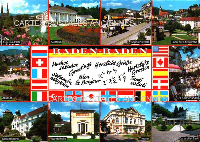 Cartes postales anciennes > CARTES POSTALES > carte postale ancienne > cartes-postales-ancienne.com Union europeenne Allemagne Baden baden