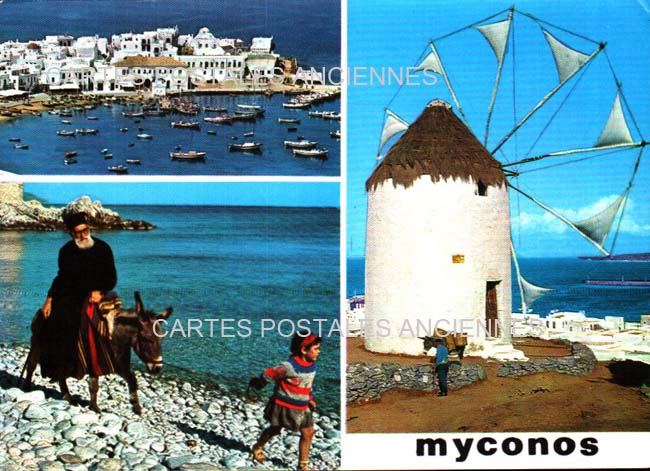 Cartes postales anciennes > CARTES POSTALES > carte postale ancienne > cartes-postales-ancienne.com Union europeenne Grece Mykonos