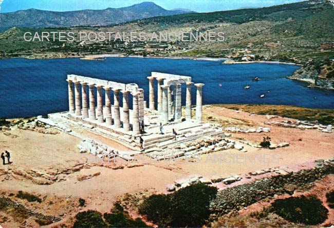 Cartes postales anciennes > CARTES POSTALES > carte postale ancienne > cartes-postales-ancienne.com Union europeenne Grece Cap sounion