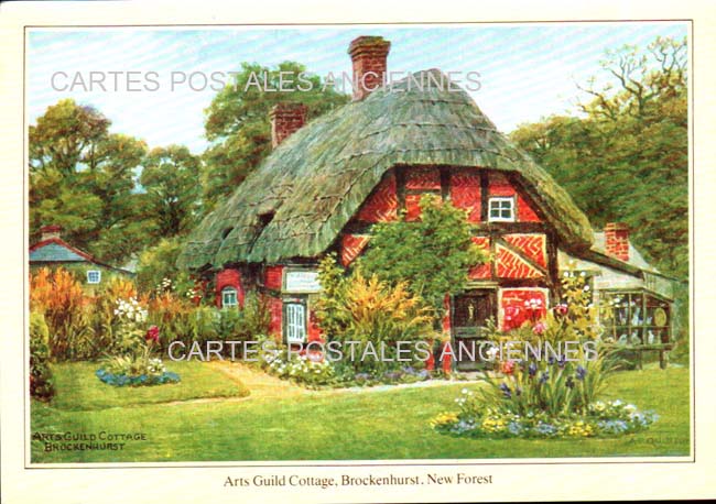 Cartes postales anciennes > CARTES POSTALES > carte postale ancienne > cartes-postales-ancienne.com Angleterre Brockenhurst