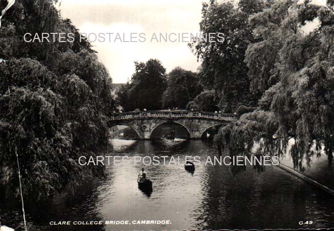 Cartes postales anciennes > CARTES POSTALES > carte postale ancienne > cartes-postales-ancienne.com Angleterre Cambridge
