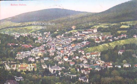 Cartes postales anciennes > CARTES POSTALES > carte postale ancienne > cartes-postales-ancienne.com Union europeenne Allemagne Baden baden