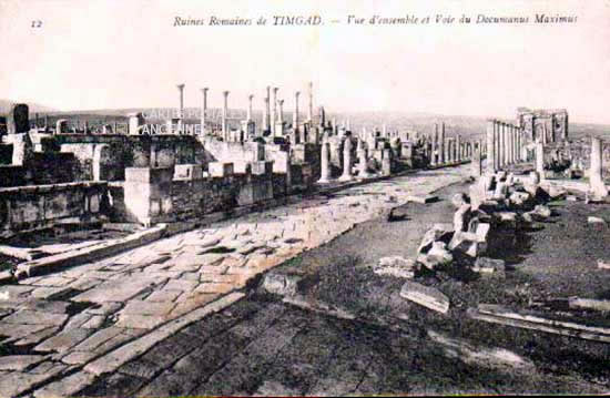 Cartes postales anciennes > CARTES POSTALES > carte postale ancienne > cartes-postales-ancienne.com Algerie Timgad