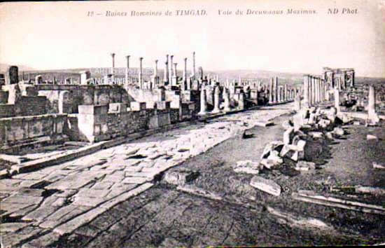 Cartes postales anciennes > CARTES POSTALES > carte postale ancienne > cartes-postales-ancienne.com Algerie Timgad