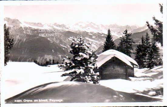 Cartes postales anciennes > CARTES POSTALES > carte postale ancienne > cartes-postales-ancienne.com Suisse Crans montana