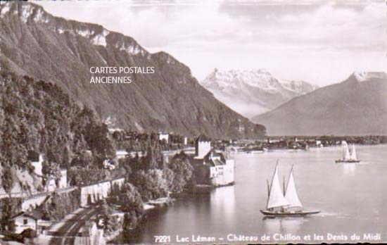 Cartes postales anciennes > CARTES POSTALES > carte postale ancienne > cartes-postales-ancienne.com Suisse Chillon