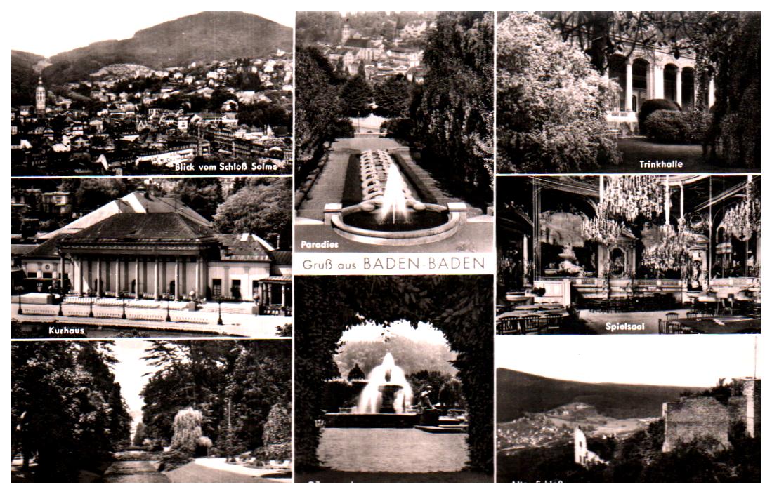 Cartes postales anciennes > CARTES POSTALES > carte postale ancienne > cartes-postales-ancienne.com Union europeenne Allemagne Baden baden