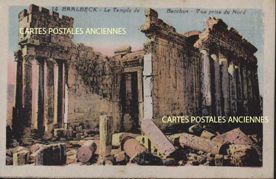 Cartes postales anciennes > CARTES POSTALES > carte postale ancienne > cartes-postales-ancienne.com Liban Baalbek