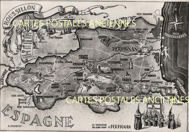 Cartes postales anciennes > CARTES POSTALES > carte postale ancienne > cartes-postales-ancienne.com Occitanie Pyrenees orientales Perpignan