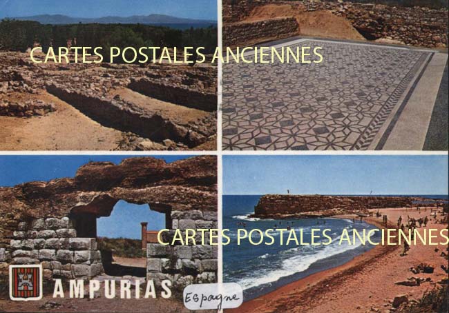 Cartes postales anciennes > CARTES POSTALES > carte postale ancienne > cartes-postales-ancienne.com Union europeenne Espagne Ampurias
