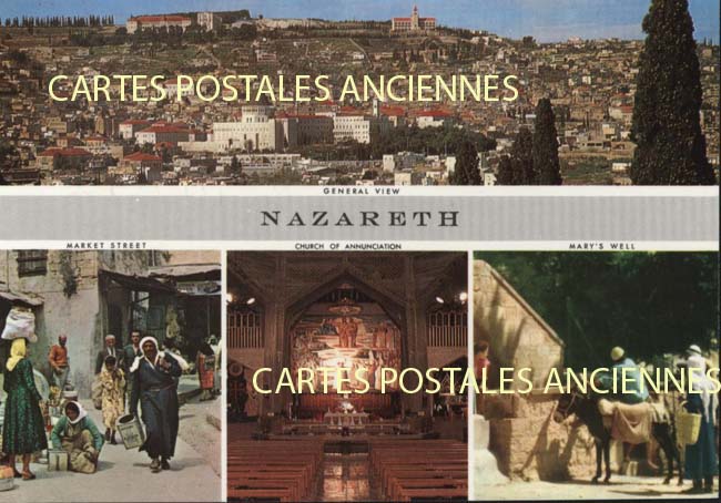 Cartes postales anciennes > CARTES POSTALES > carte postale ancienne > cartes-postales-ancienne.com Israel Nazareth