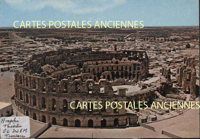 Cartes postales anciennes > CARTES POSTALES > carte postale ancienne > cartes-postales-ancienne.com Tunisie El jem
