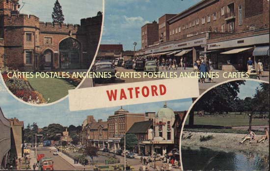 Cartes postales anciennes > CARTES POSTALES > carte postale ancienne > cartes-postales-ancienne.com Angleterre Watford