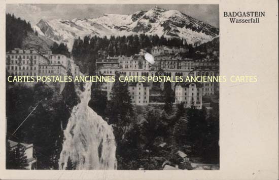 Cartes postales anciennes > CARTES POSTALES > carte postale ancienne > cartes-postales-ancienne.com Union europeenne Autriche Bad gastein