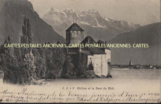 Cartes postales anciennes > CARTES POSTALES > carte postale ancienne > cartes-postales-ancienne.com Suisse Chillon