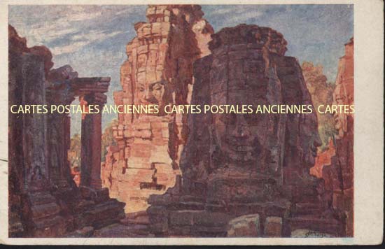 Cartes postales anciennes > CARTES POSTALES > carte postale ancienne > cartes-postales-ancienne.com Indochine Cambodge Angkor