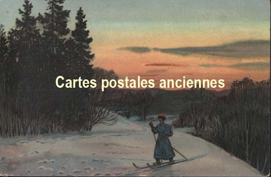 Cartes postales anciennes > CARTES POSTALES > carte postale ancienne > cartes-postales-ancienne.com Paysage neige