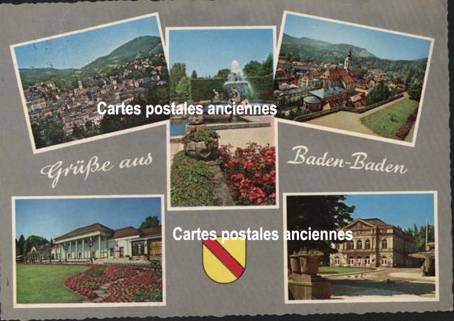 Cartes postales anciennes > CARTES POSTALES > carte postale ancienne > cartes-postales-ancienne.com Union europeenne Allemagne Baden baden