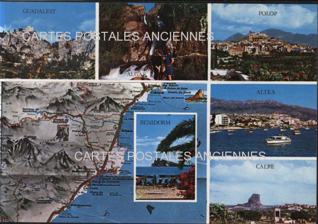 Cartes postales anciennes > CARTES POSTALES > carte postale ancienne > cartes-postales-ancienne.com Union europeenne Espagne Benidorm