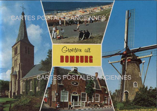 Cartes postales anciennes > CARTES POSTALES > carte postale ancienne > cartes-postales-ancienne.com Union europeenne Pays bas Domburg oostkapelle
