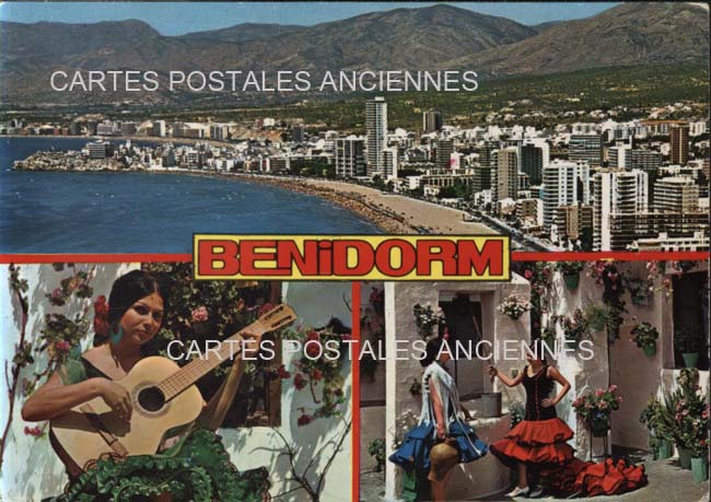 Cartes postales anciennes > CARTES POSTALES > carte postale ancienne > cartes-postales-ancienne.com Union europeenne Espagne Benidorm