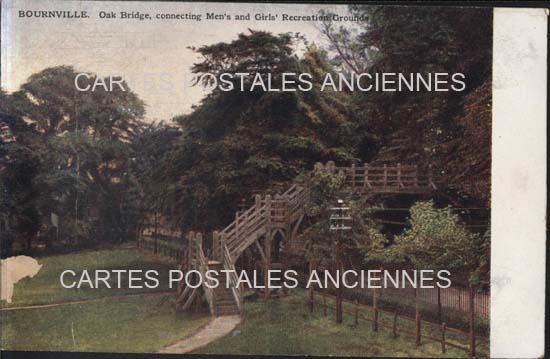 Cartes postales anciennes > CARTES POSTALES > carte postale ancienne > cartes-postales-ancienne.com Angleterre Bournville