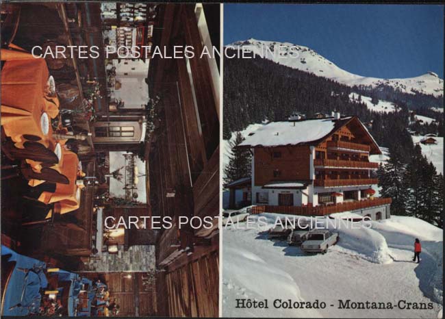 Cartes postales anciennes > CARTES POSTALES > carte postale ancienne > cartes-postales-ancienne.com Suisse Crans montana