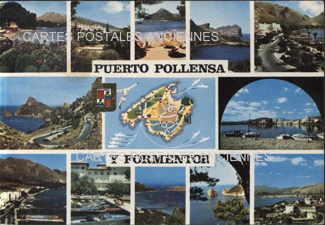 Cartes postales anciennes > CARTES POSTALES > carte postale ancienne > cartes-postales-ancienne.com Union europeenne Espagne Baleares Puerto pollenca