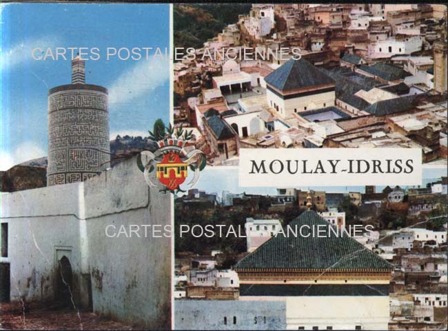 Cartes postales anciennes > CARTES POSTALES > carte postale ancienne > cartes-postales-ancienne.com Maroc Moulay idriss