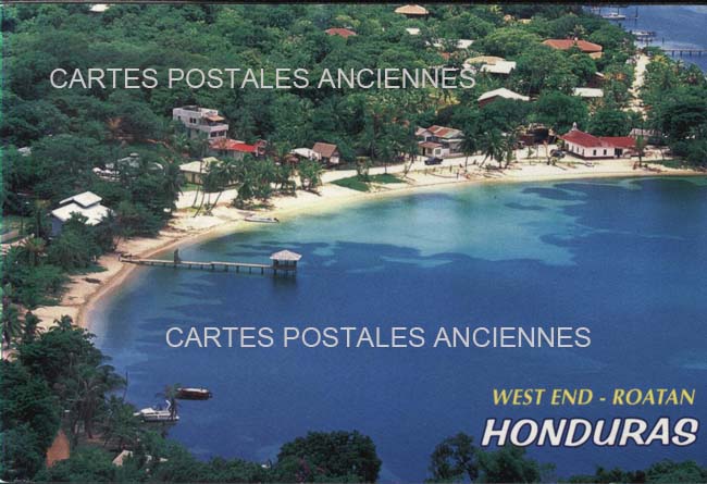 Cartes postales anciennes > CARTES POSTALES > carte postale ancienne > cartes-postales-ancienne.com Honduras Roatan