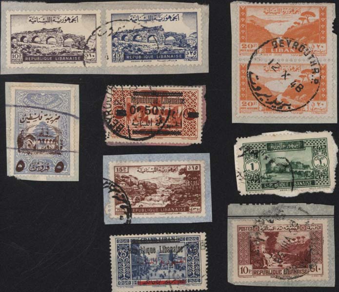 Lots of postage stamps Liban