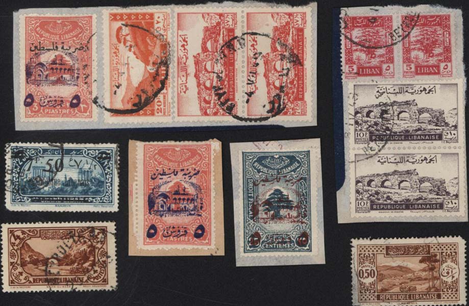 Lots of postage stamps Liban