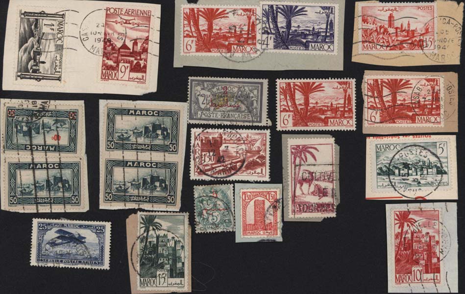 Lots of postage stamps Maroc
