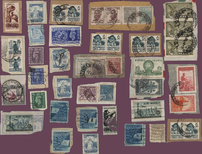 Lots of postage stamps