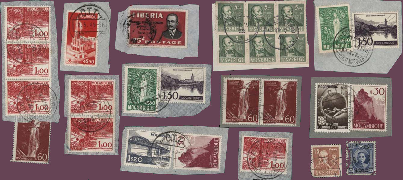 Lots of postage stamps
