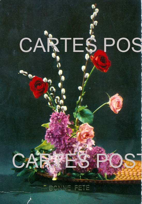 Cartes postales anciennes > CARTES POSTALES > carte postale ancienne > cartes-postales-ancienne.com Fleurs avec vase