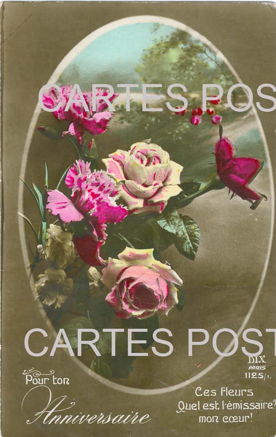 Cartes postales anciennes > CARTES POSTALES > carte postale ancienne > cartes-postales-ancienne.com Fleurs