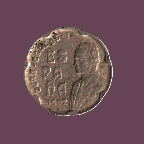 Money of the world coins currency Pesetas spain