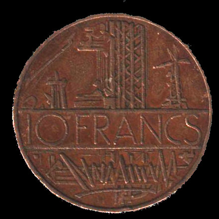 Money of the world coins currency France